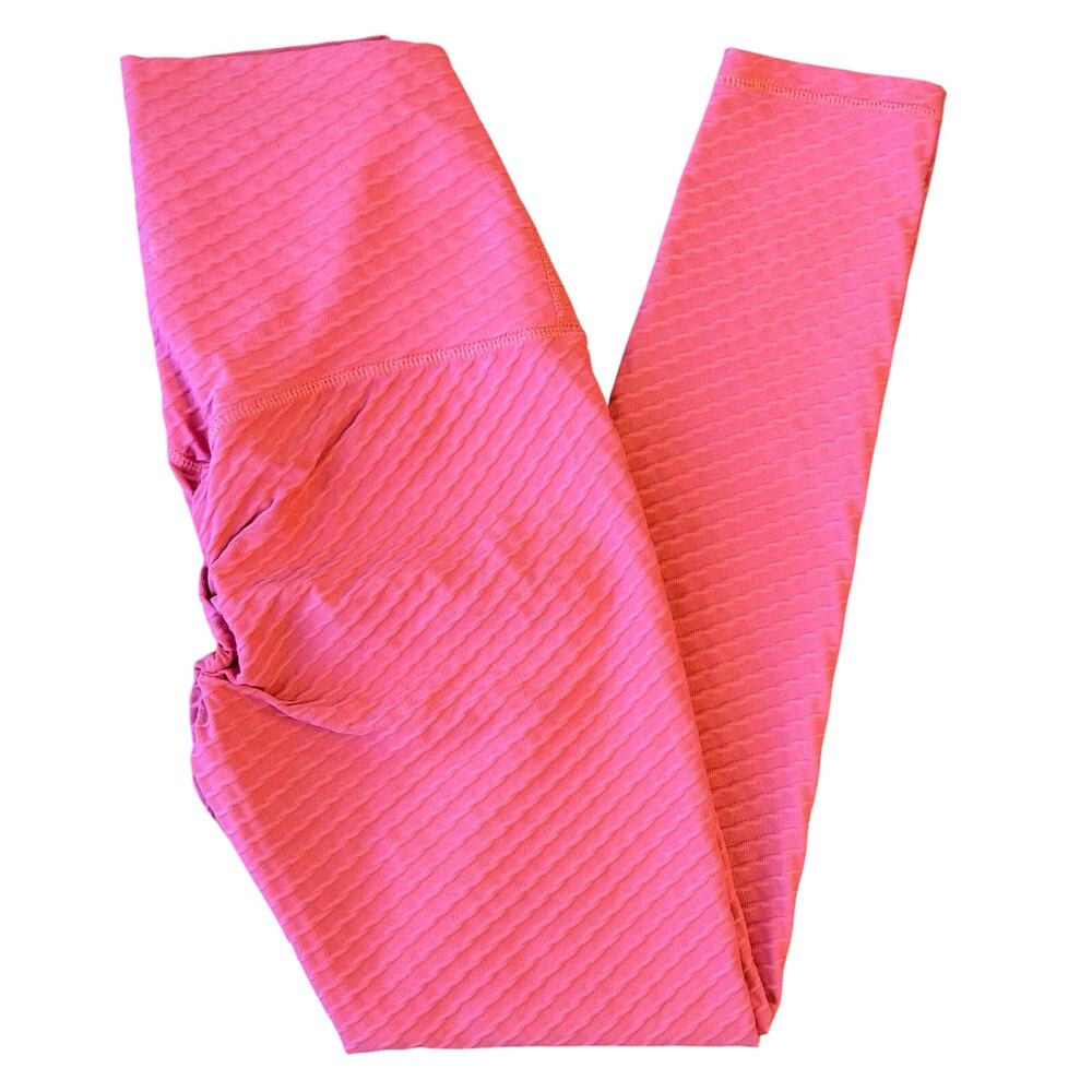 Born Primitive Paragon Textured Legging CrossFit Guava Pink Women's Size Small